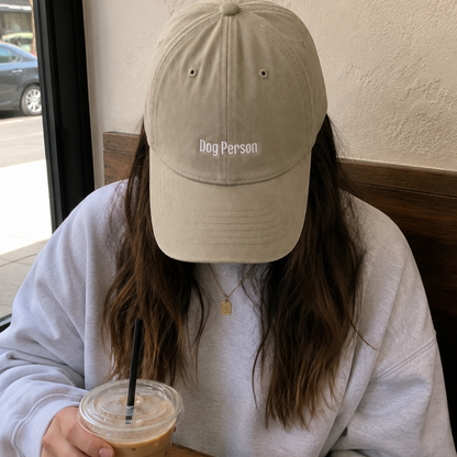 DOG PERSON CAP